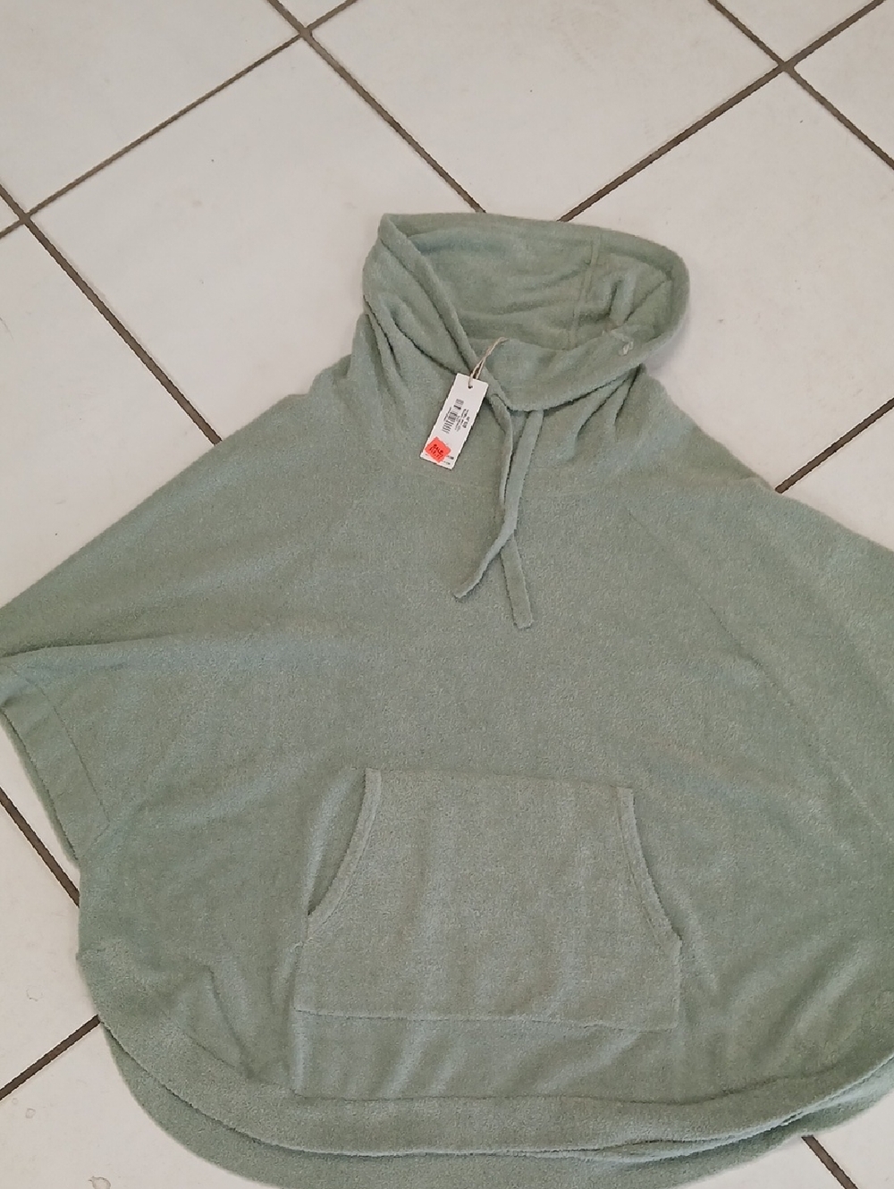 Natural Reflections Sage Green Hooded Pullover